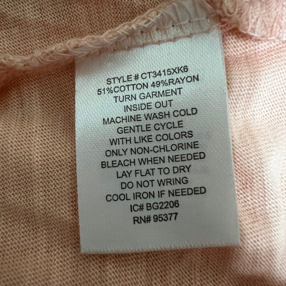 Sanctuary Peach Short Sleeve T-Shirt Size XS NWT - Picture 5 of 5